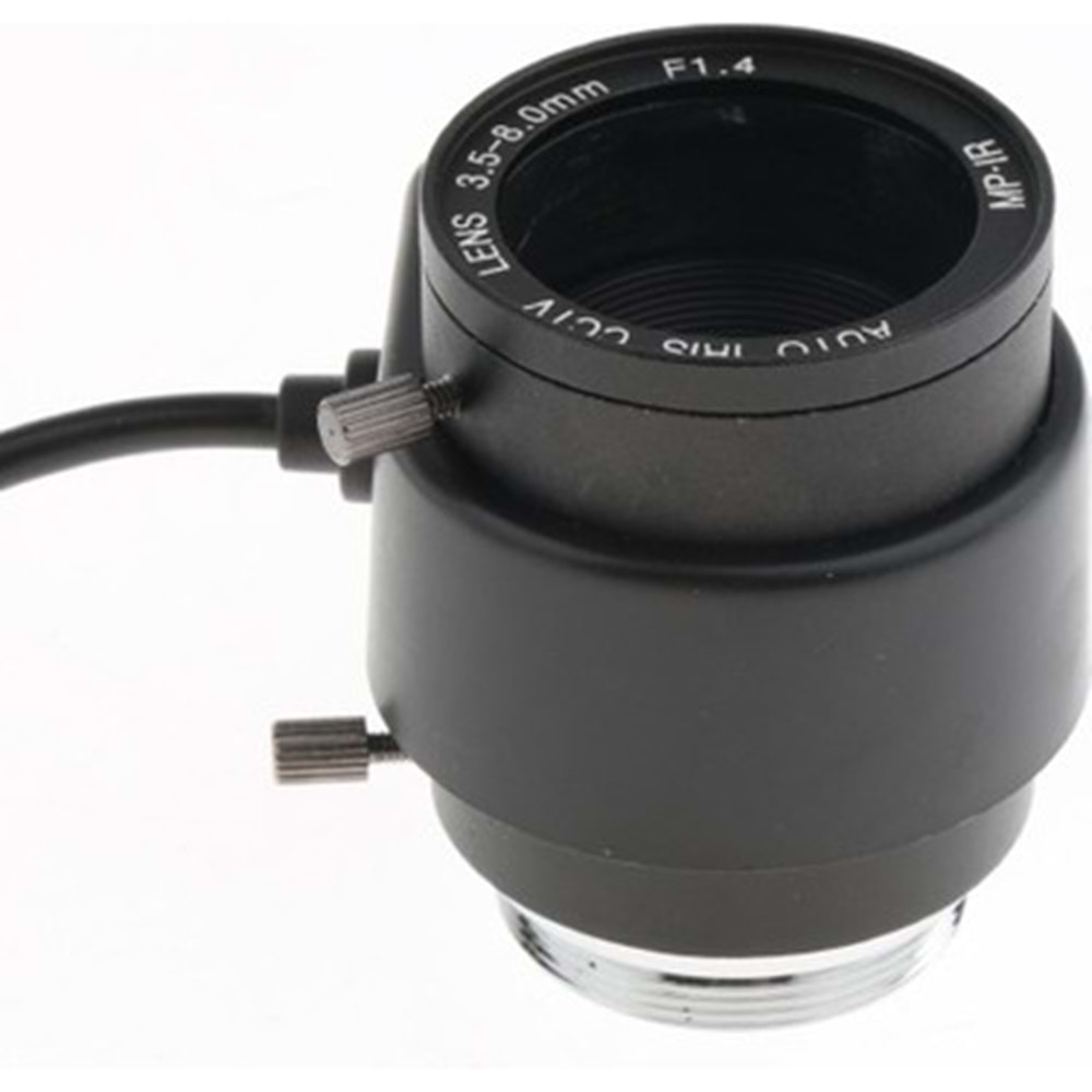 FLA-3MP38 (3.5~8 mm F1.4) V.F. 3 MegaPixel Oto İris Lens