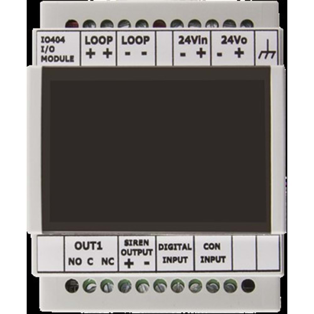 IO-404 Adreslenebilir 4 Fonksiyonlu Seçilebilir Giriş/Çıkış Modülü