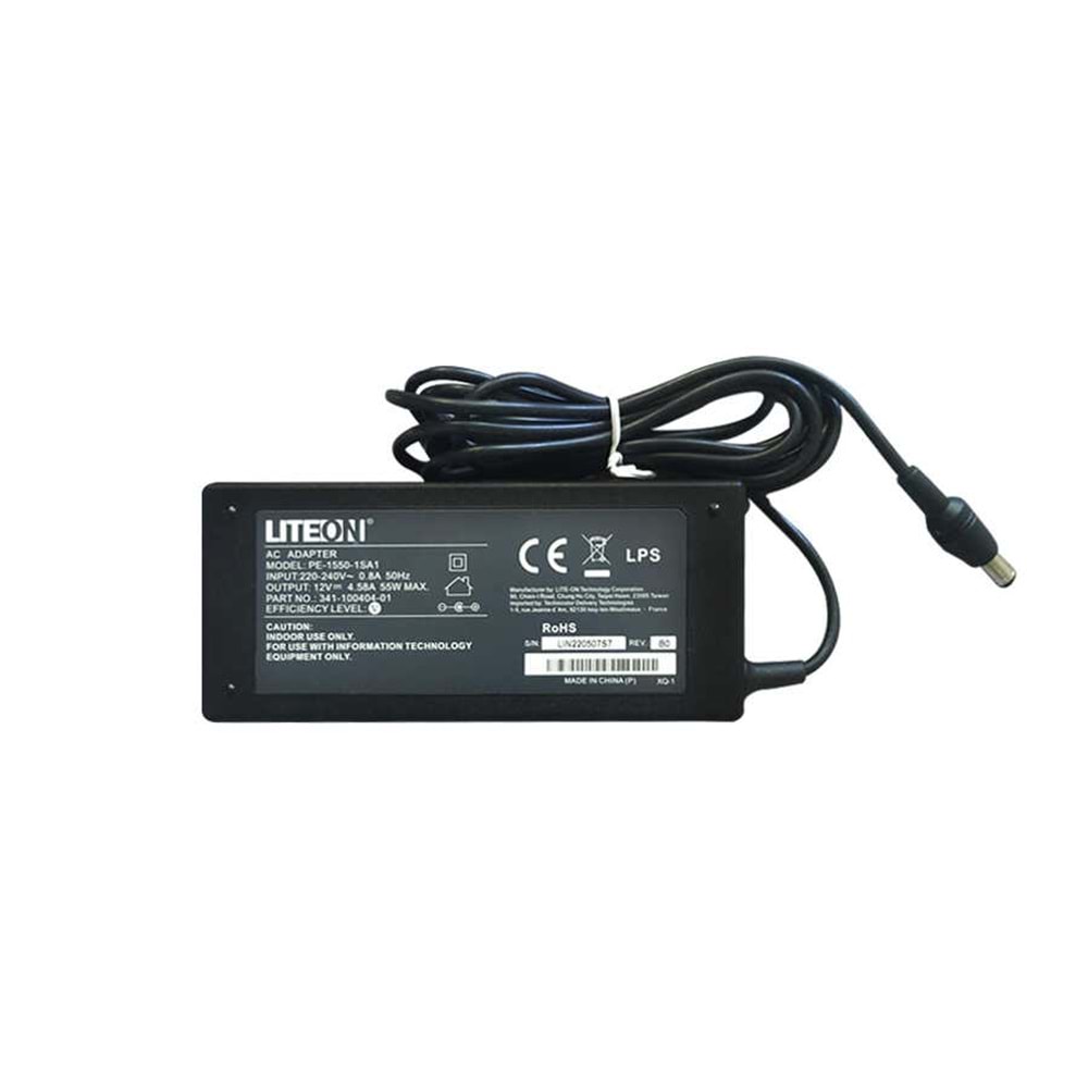 PE-1550-1SA1 12V 4.58A 55W Adaptör