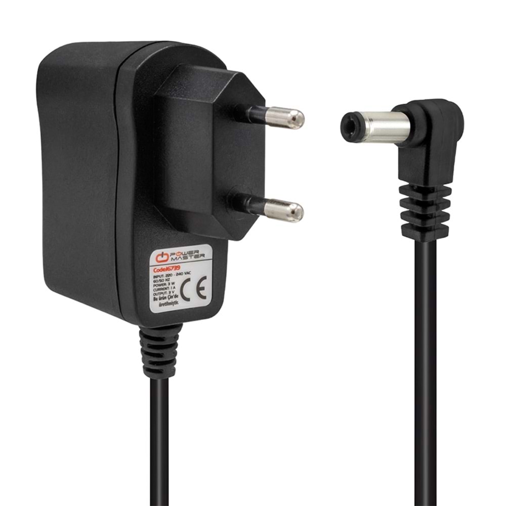 PM-16739 3V 1A 5.5*2.5mm Adaptör