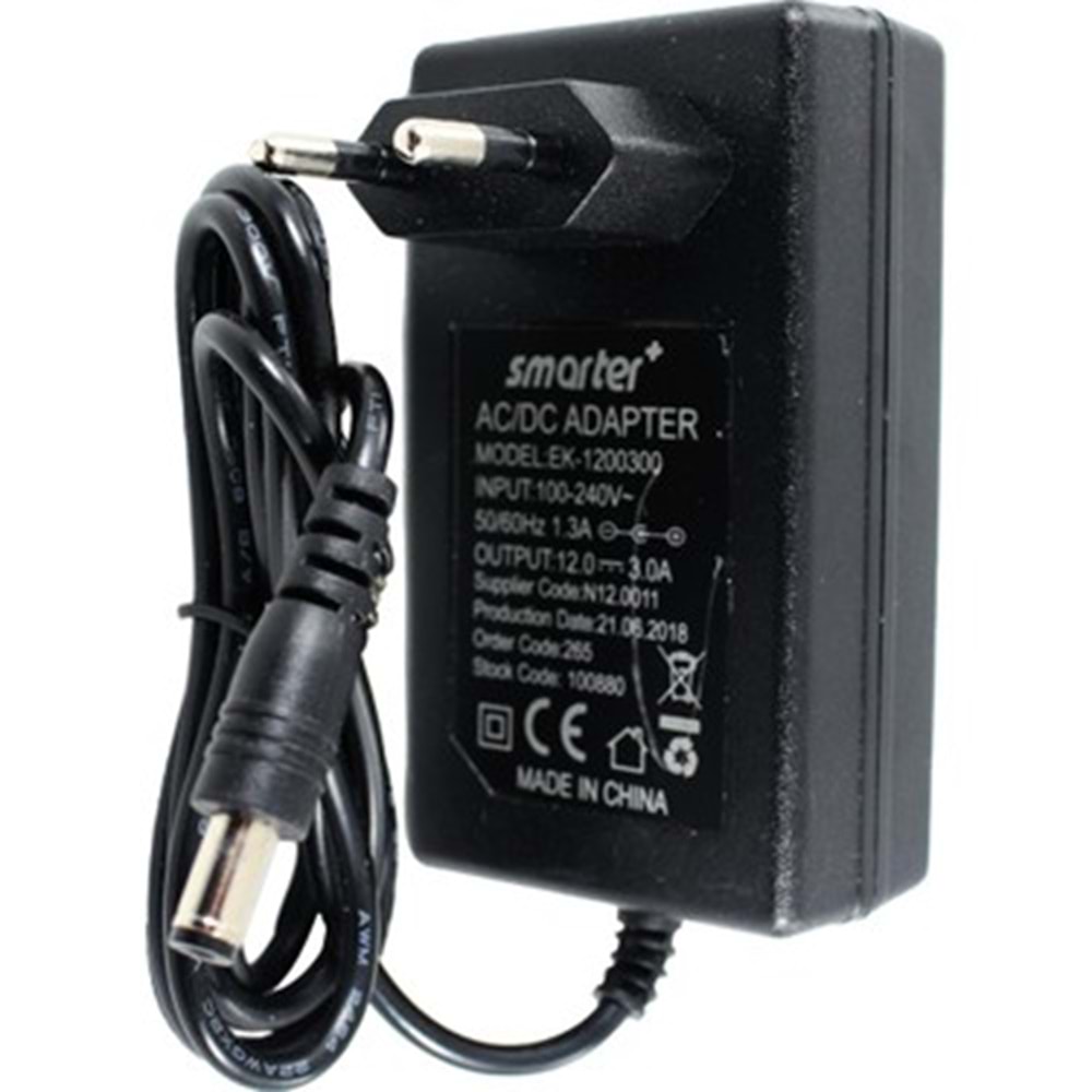 ADAPTOR PRIZ TIPI 12V-2,0A-24W SMARTER
