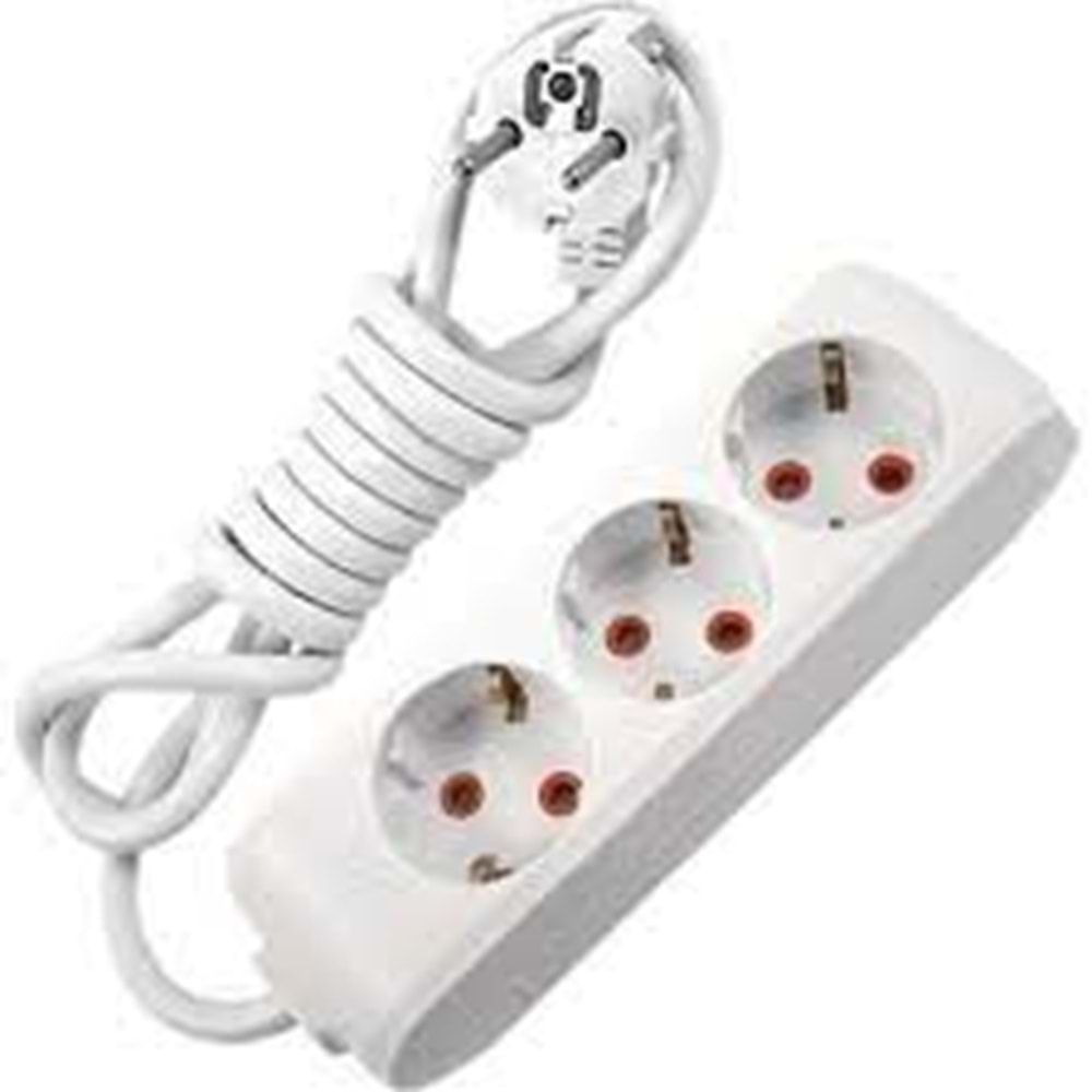 Multi-Let Üçlü Priz Anahtarlı Topraklı Ç.K. 5mt