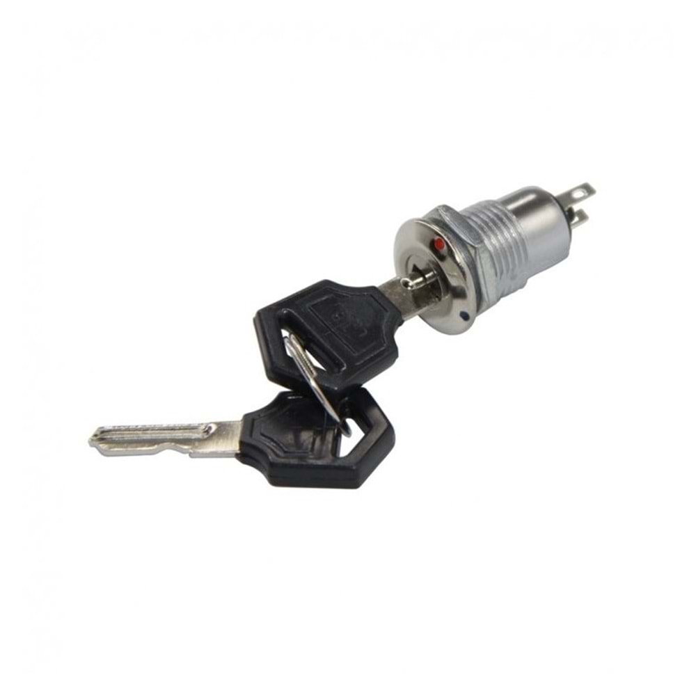 IC-195 Anahtarlı (Kontaklı) Switch 1 Kademe 12mm Metal