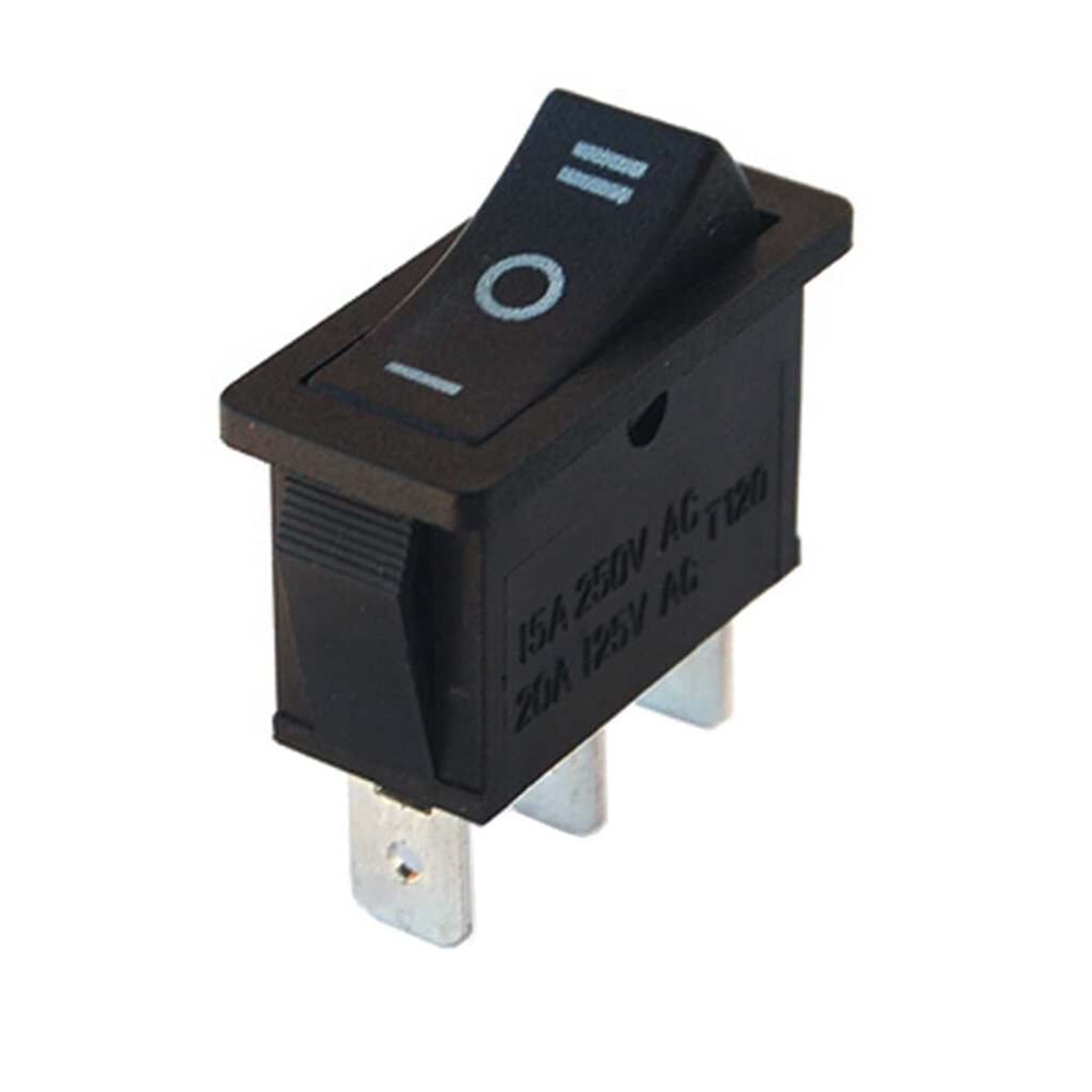 IC-117 TEKLİ DAR IŞIKSIZ ANAHTAR (ON)-OFF-(ON) 3P YAYLI