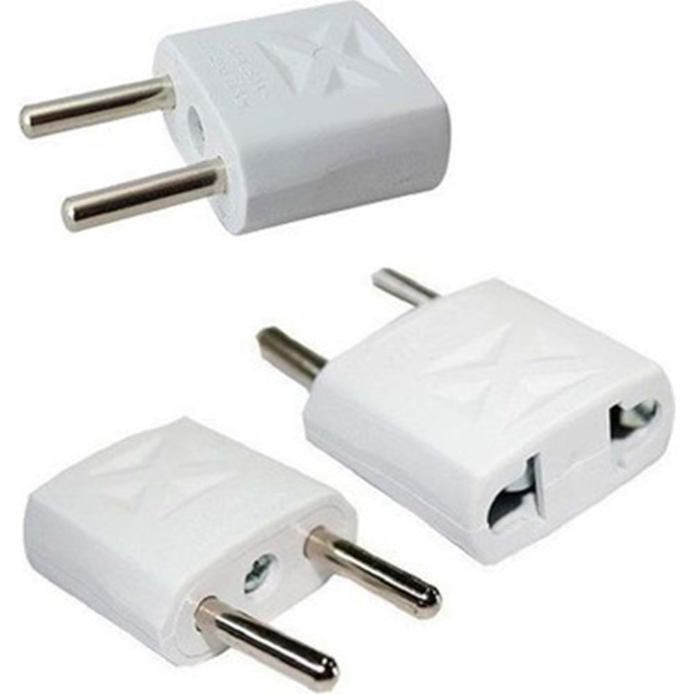 E-313A Amerikan Fiş Standart Çevirici Beyaz