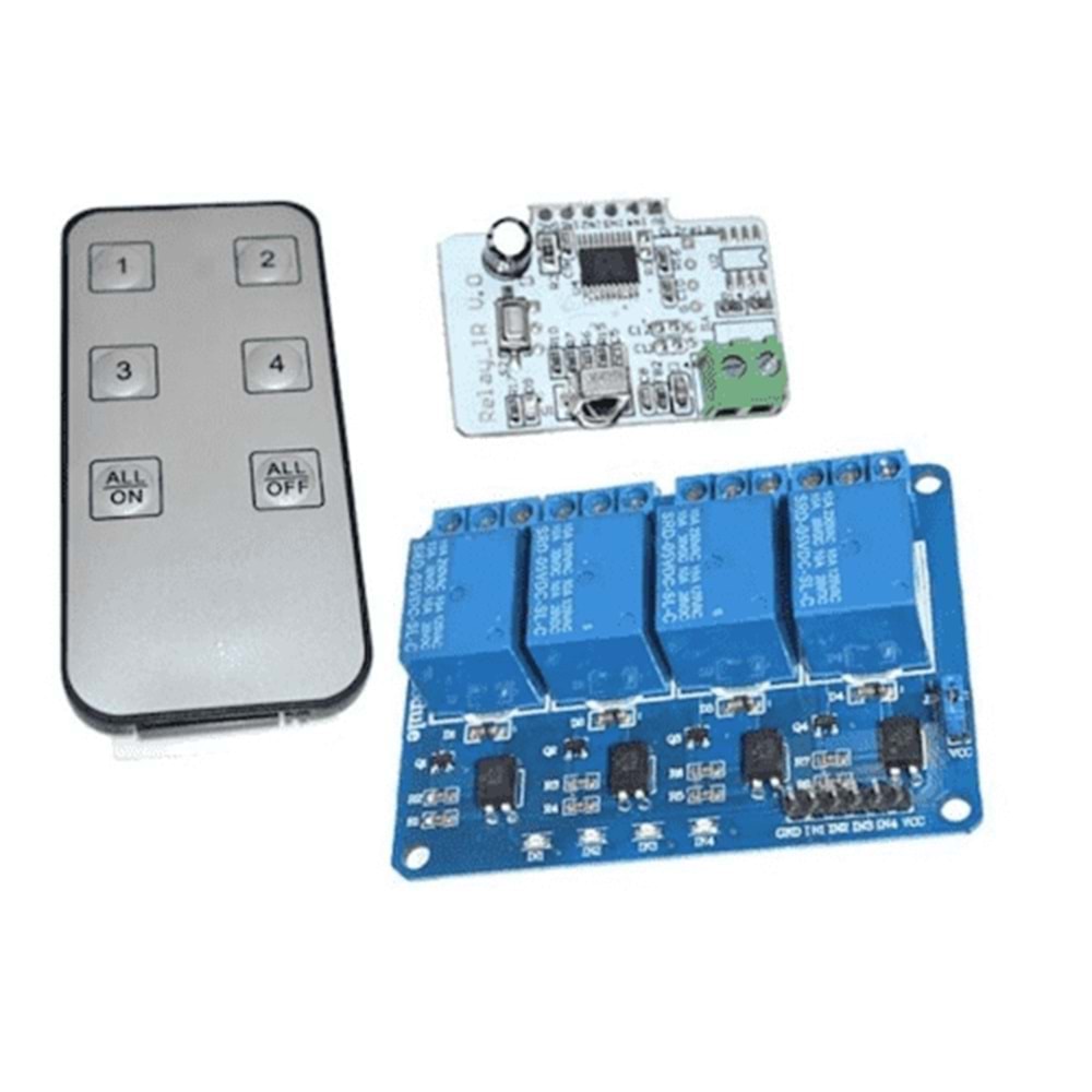 ARD-MDL 717 5V 4'LÜ RÖLE MODÜLÜ-KUMANDALI