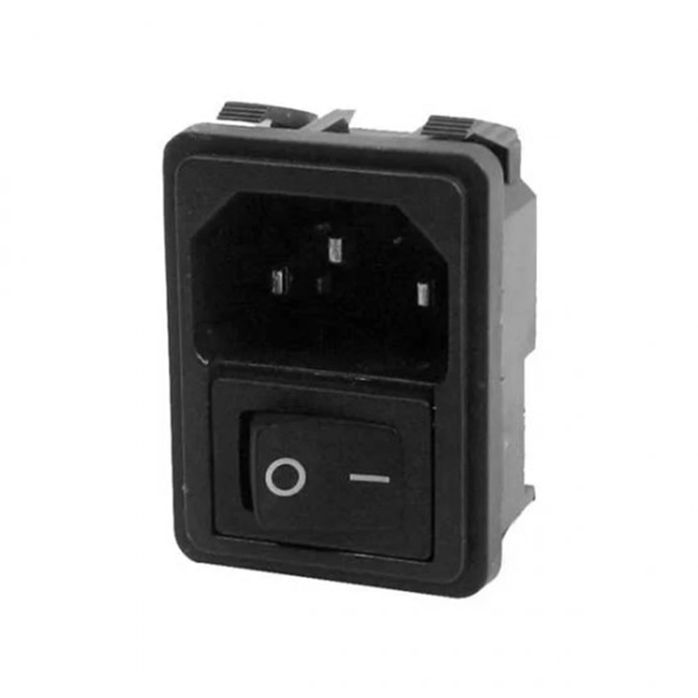Power Soket Erkek Anahtarli Kulakli Fusesiz