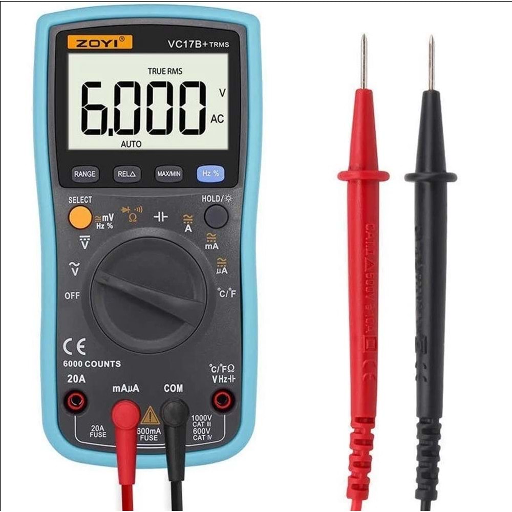 VC-17B+ Dijital Multimetre Ölçü Aleti