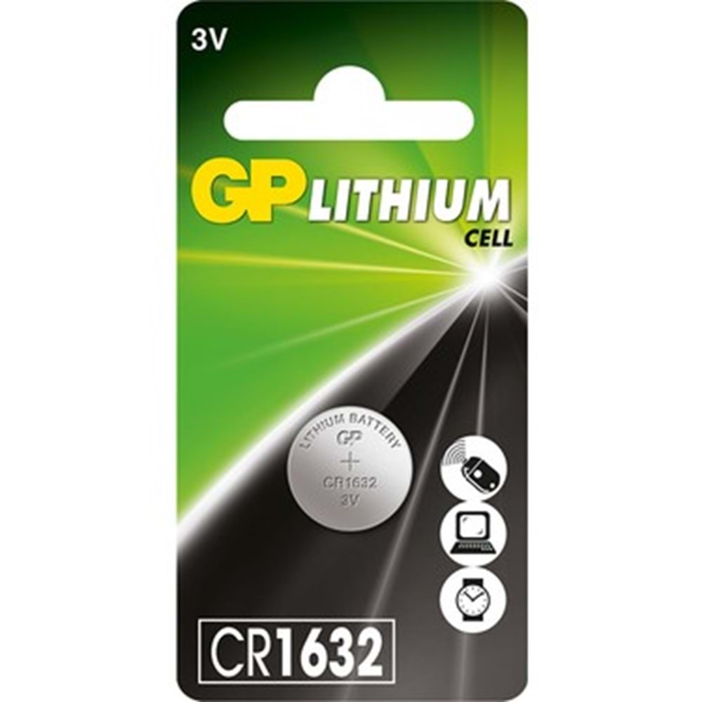 GP1632 3V Lityum Para Pil CR1632
