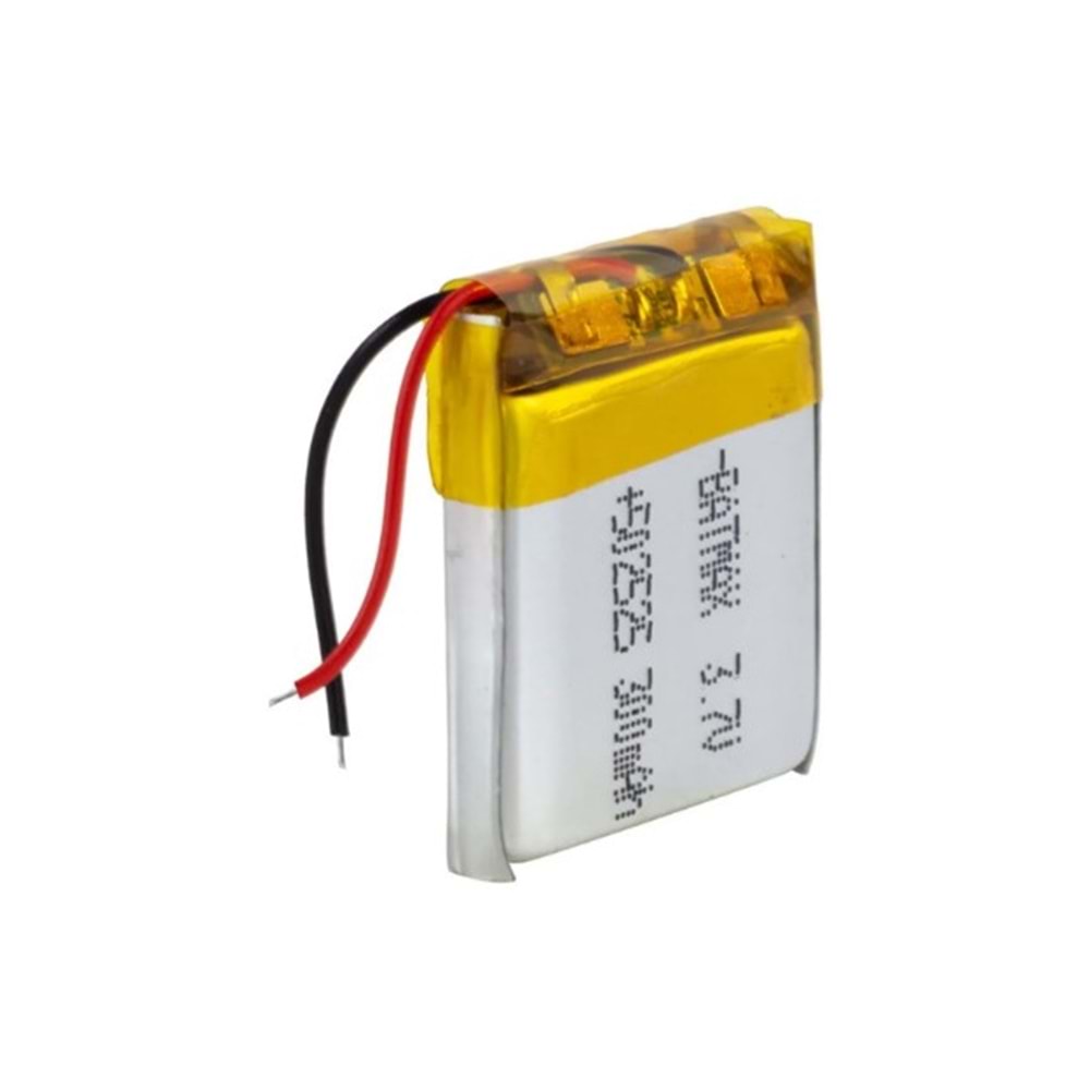 21329 502525 3.7V 300mAh Lityum Polimer Pil