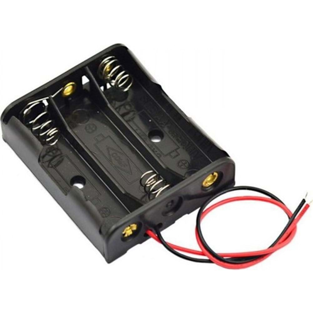 3'lü AA Pil Yatağı