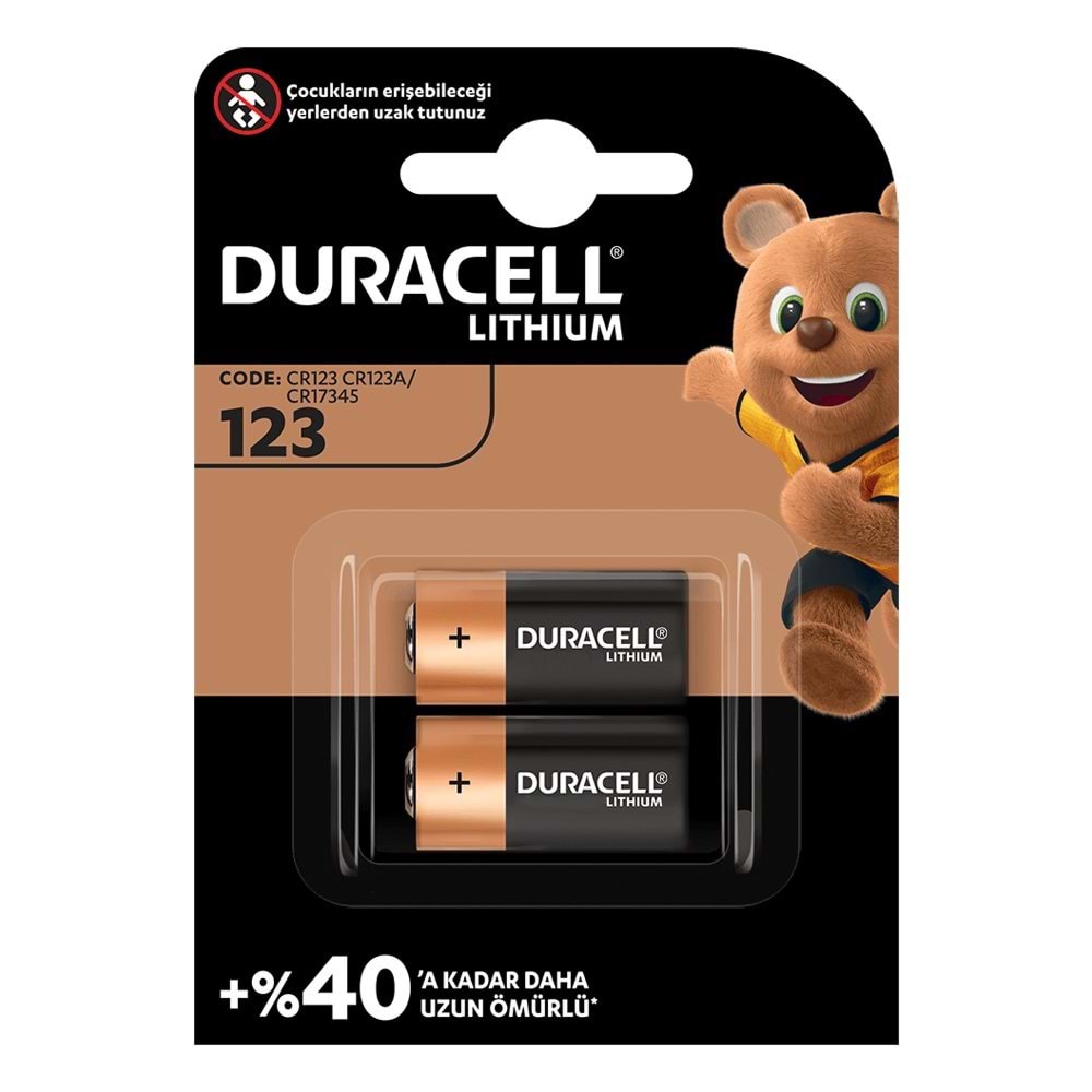 8248 CR123A 3V Lityum Pil (2'li Paket)