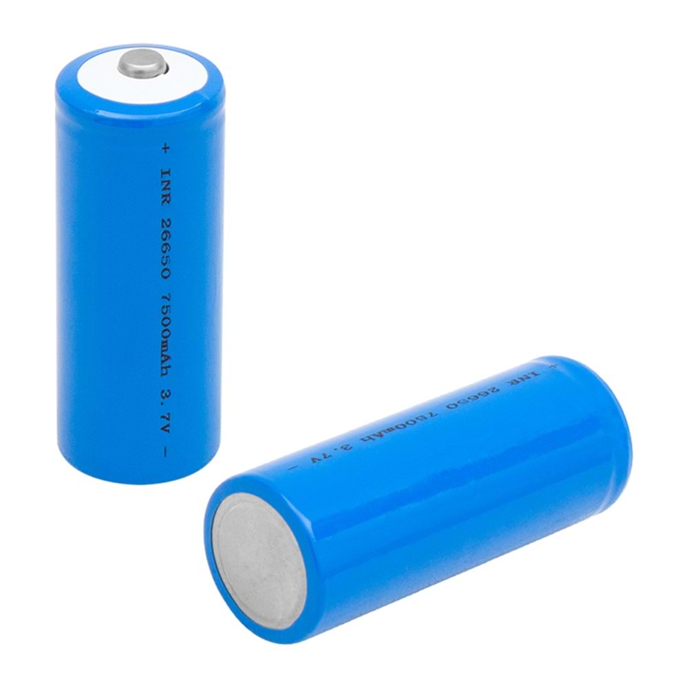 PM-14630 3.7 Volt 7500 mAh ICR 26650 Şarj Edilebilir Pil