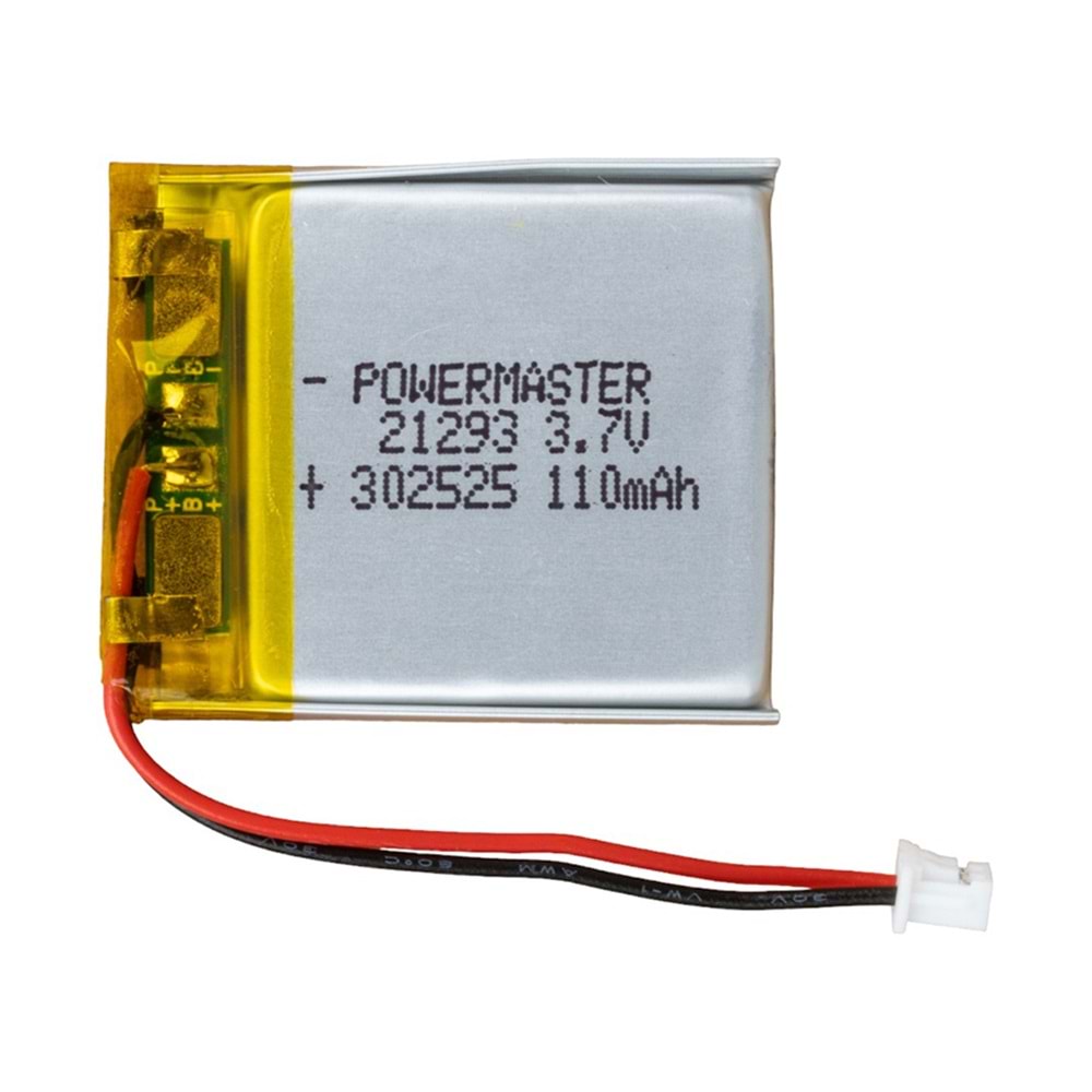 21293 302525 3.7V 110mAh Lityum Polimer Pil