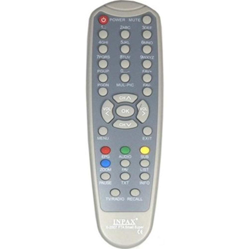 MAPP 655 Inpax X2005-2006-2007-2008 Fta Seoul F1 Uydu Kumandası