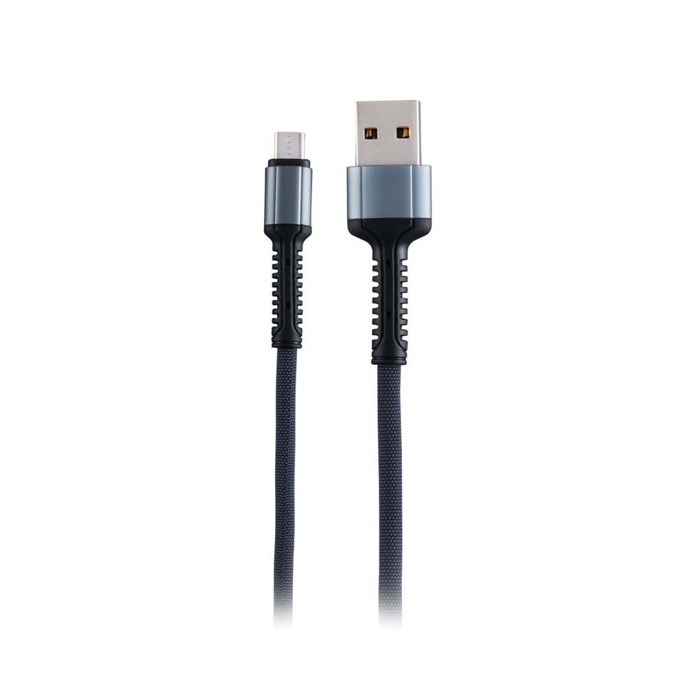 K544 iPhone Lightning USB Şark Kablosu Gri 30cm