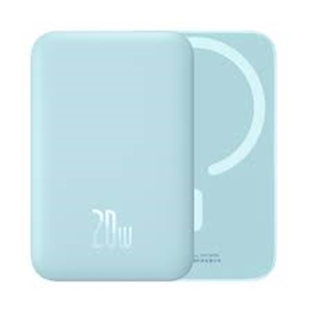 Magsafe Mini Wireless 6.000 mAh 20W Taşınabilir Şarj Cihazı Mavi