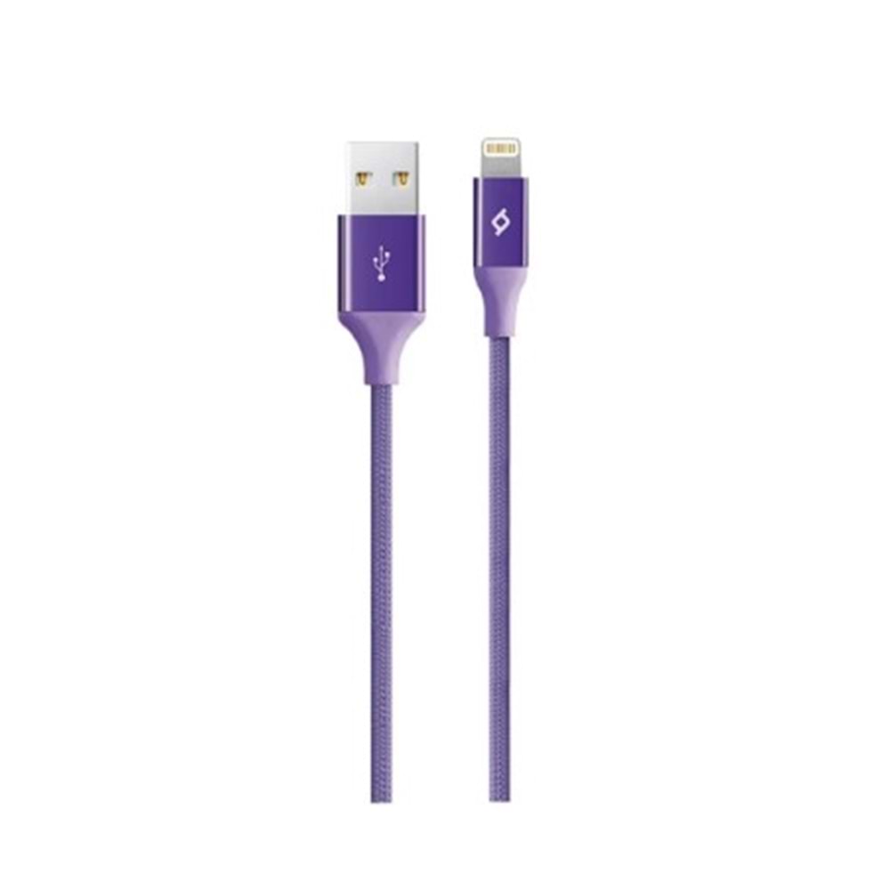 Iphone Şarj-Data Kablosu - Mor