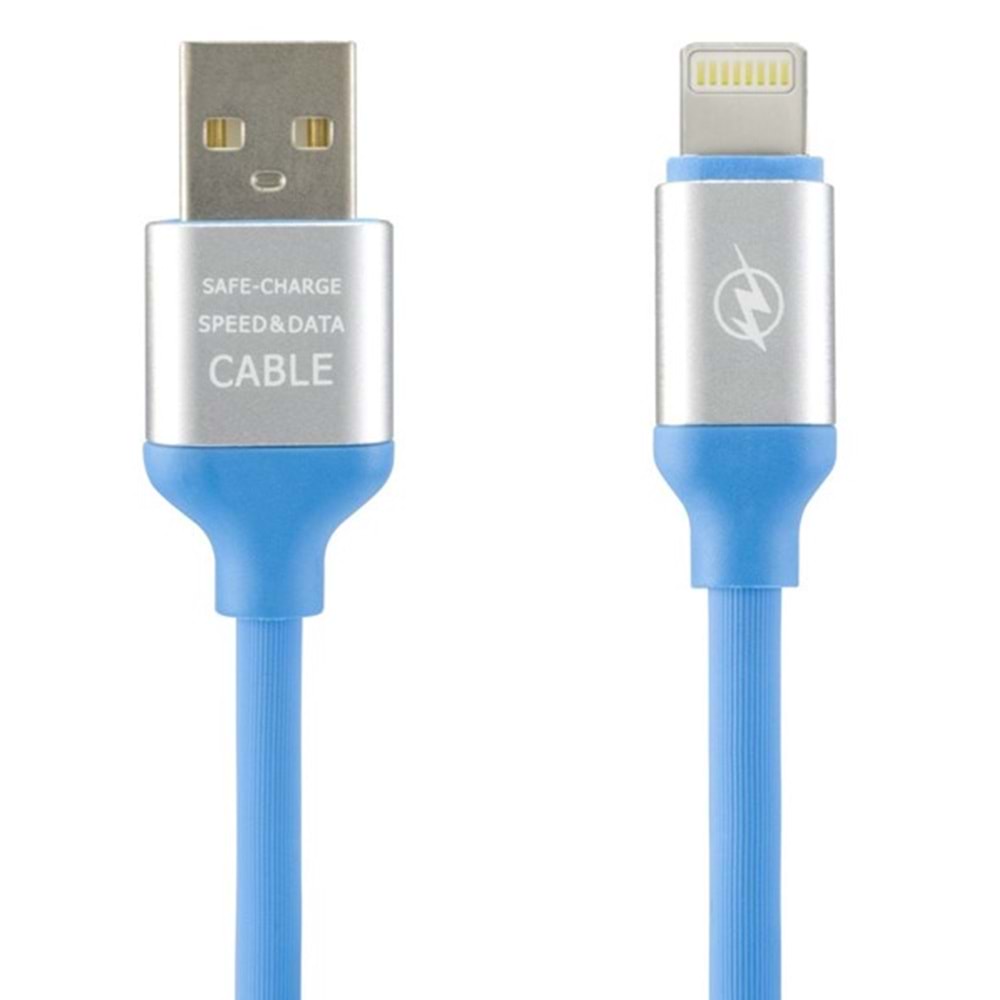Iphone Şarj-Data Kablosu - Mavi