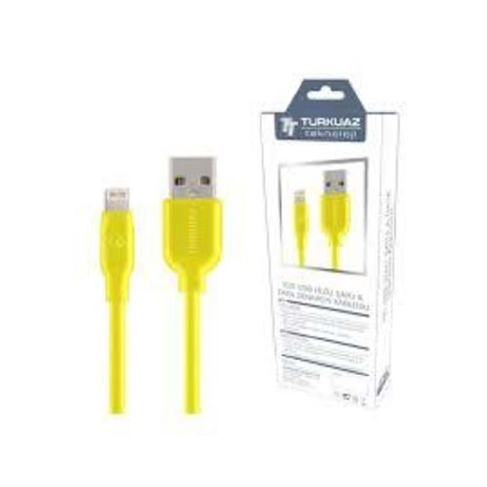 Iphone Şarj-Data Kablosu - Sarı