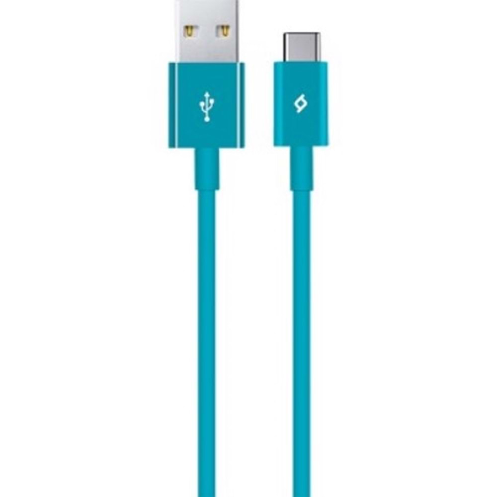 Type-C Şarj-Data Kablosu - Turkuaz