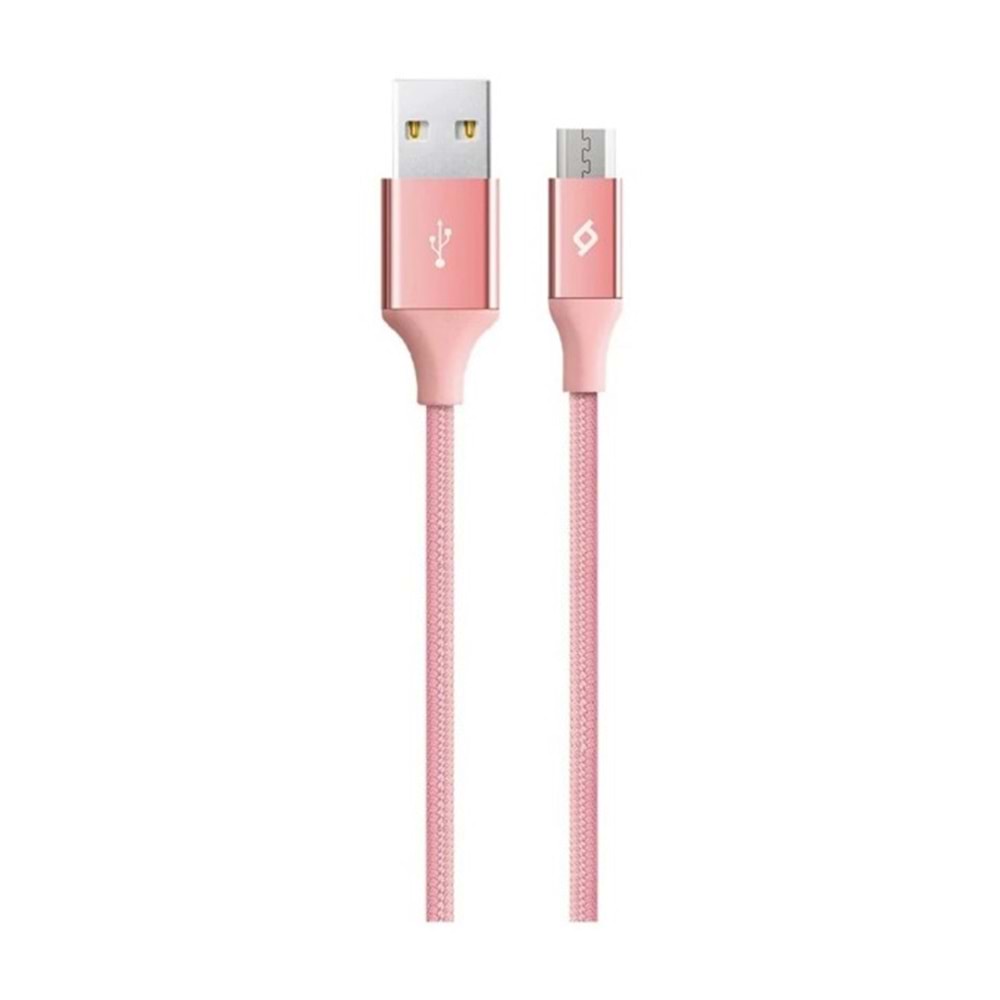 Micro-USB Şarj-Data Kablosu - Pembe