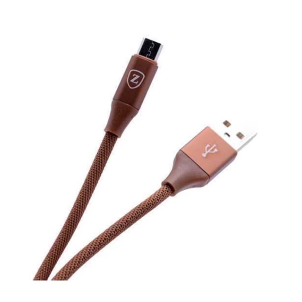 Micro-USB Şarj-Data Kablosu - Kahverengi