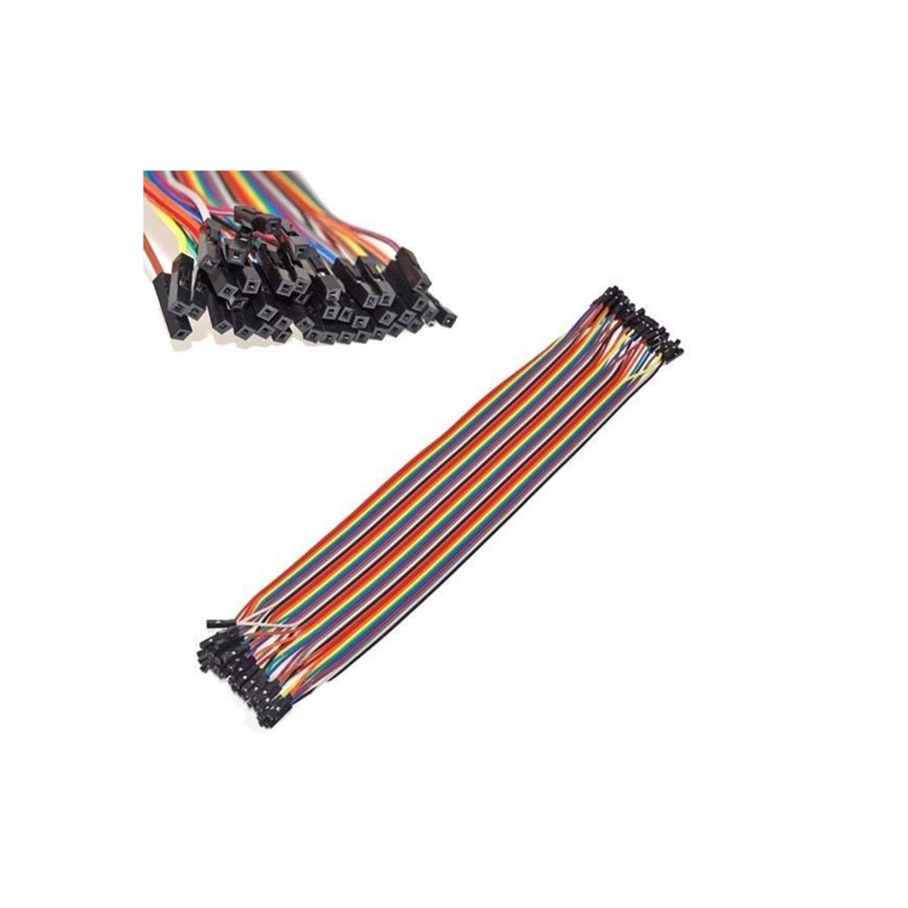 RC-10135=ARD-KBL 1809 40 Pin 30cm Dişi- Dişi Dupont Kablo