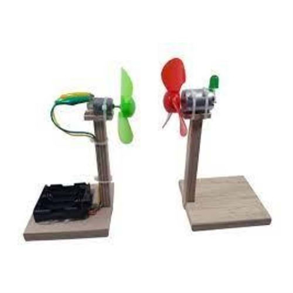 Pilli Öğrenci Rüzgar Gülü Deney Seti