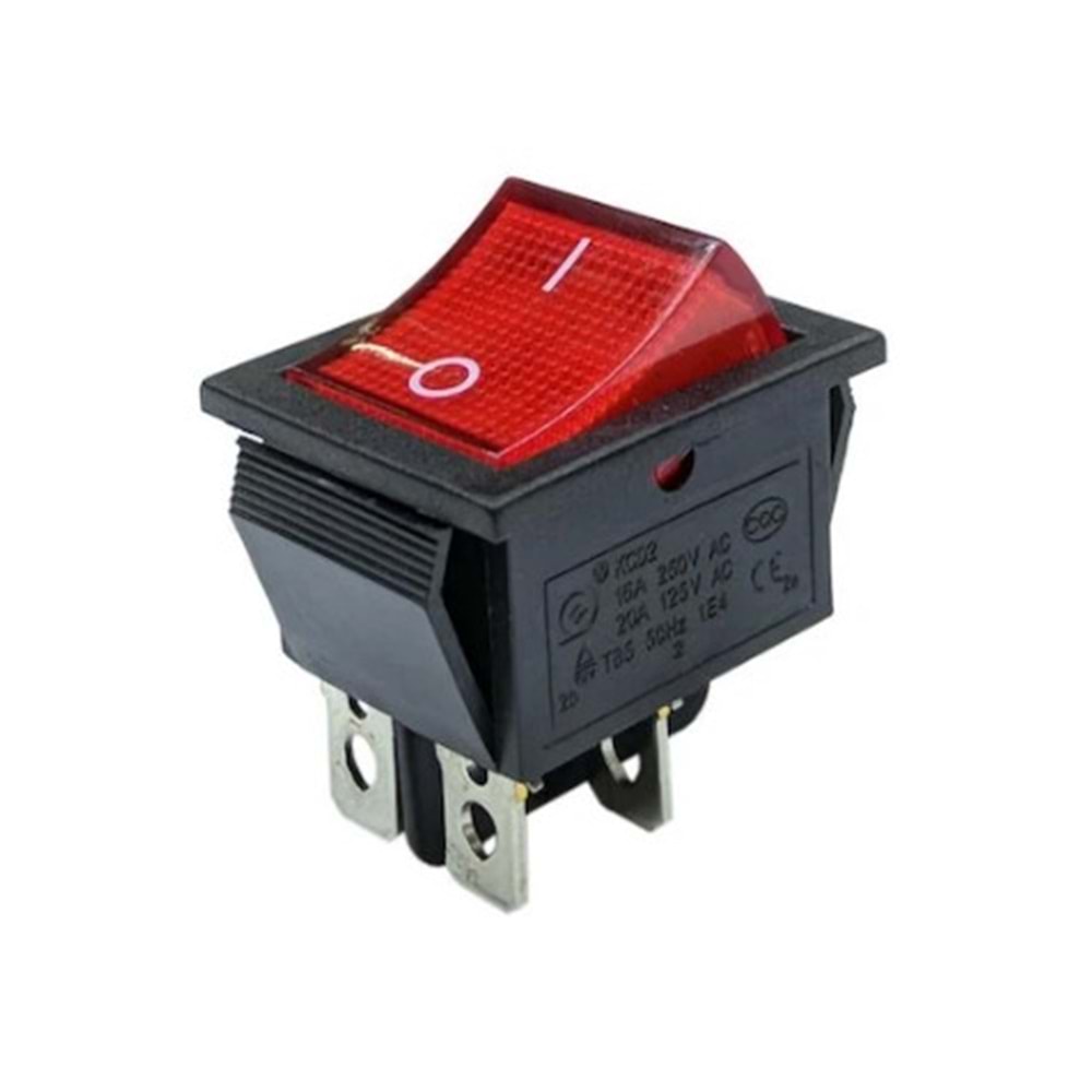 IC-104 Tekli Soba Anahtarı Geniş Işıklı On/Off 4P