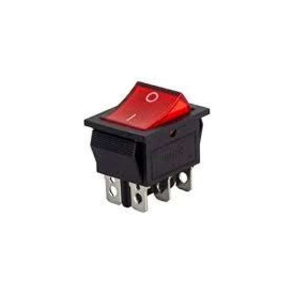IC-104A Geniş Işıklı 6 Pin On-Off Anahtar