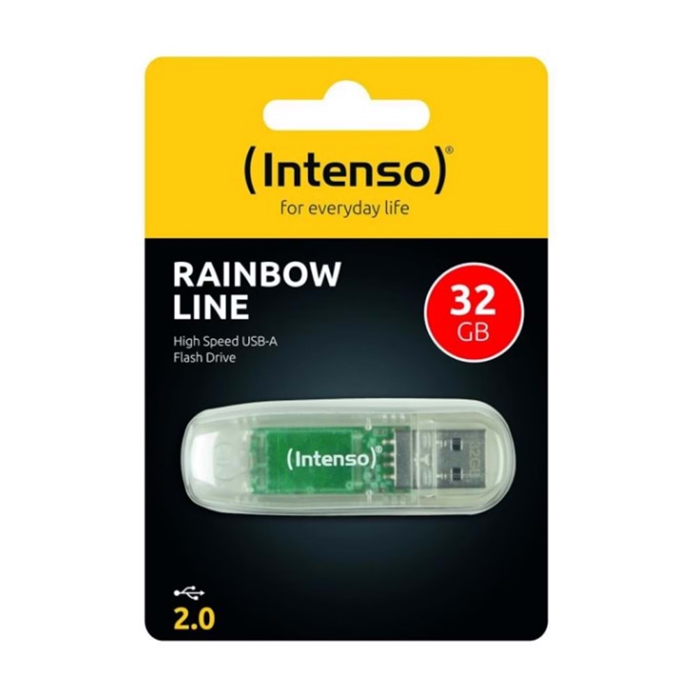 3502480 32GB USB2.0 Rainbow Line Flash Bellek
