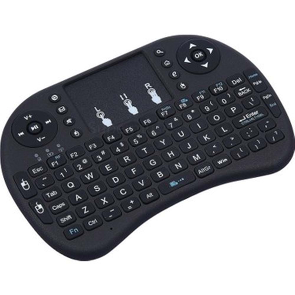 Mini Keyboard Smart Tv Işıklı Mini Klavye Dokunmatik Mouse