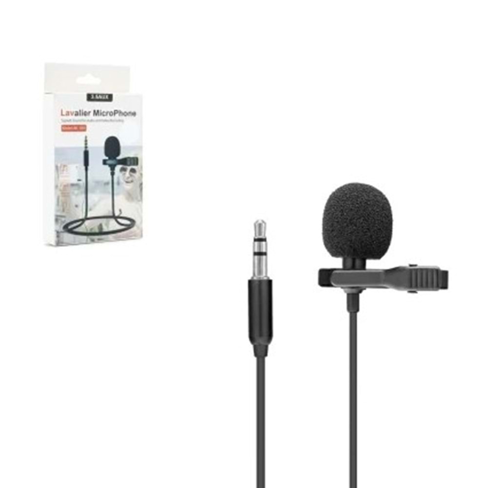 HD567 Kulaklıklı Yaka Mikrofonu 3.5mm Aux 1.5 Metre