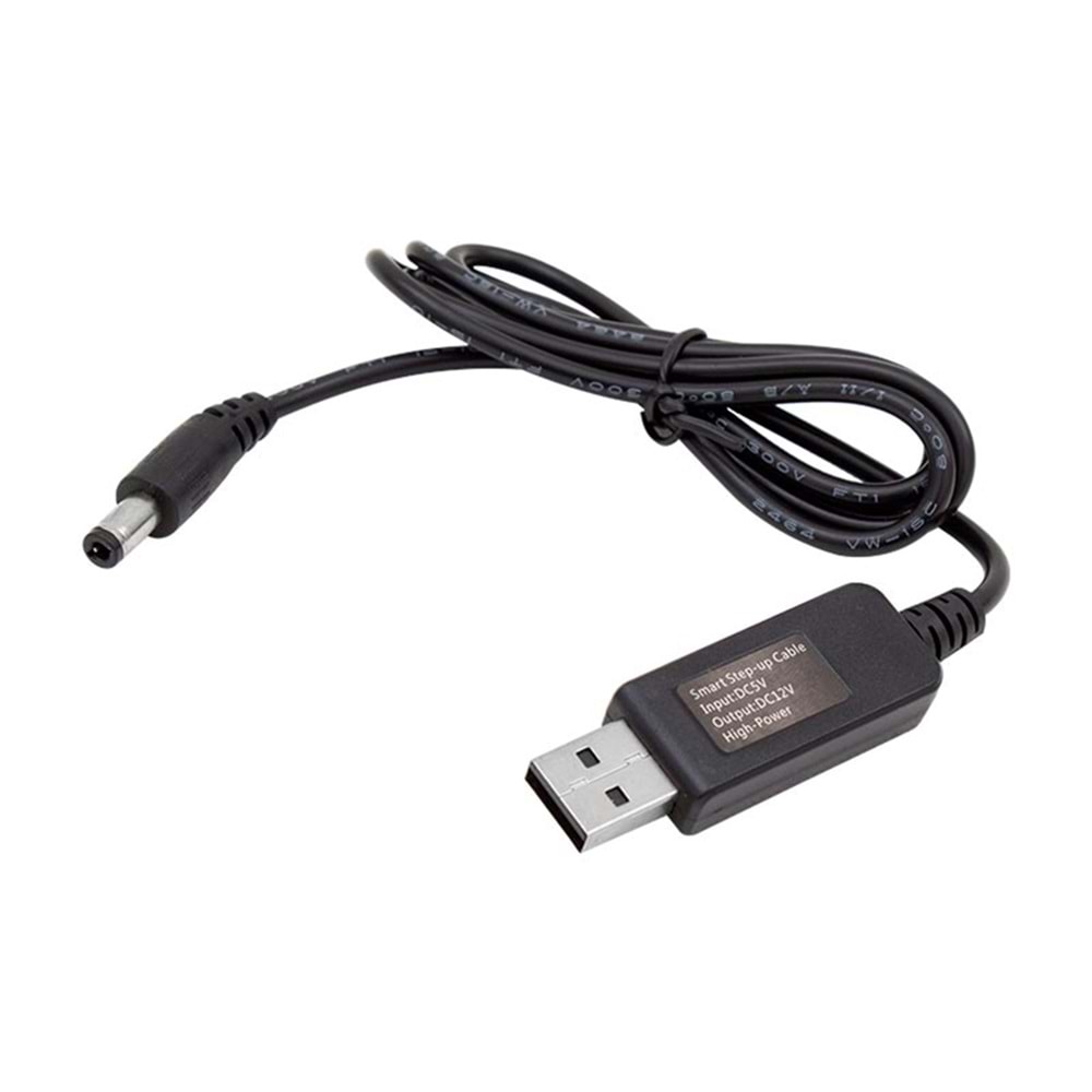 PM-6053 5V-12V USB to DC 5.5*2.5mm Kablo