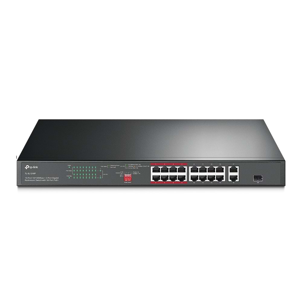 TL-SL1218P 16 Port 10/100 POE Switch