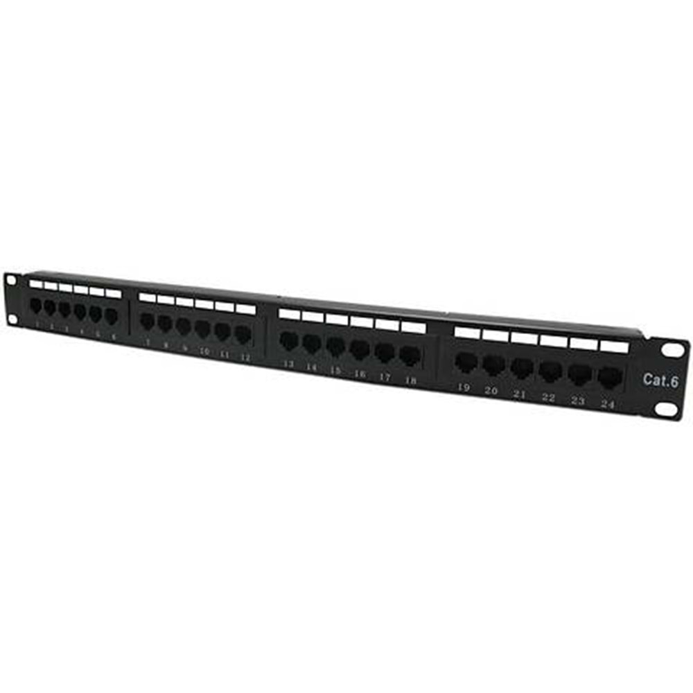 COD624 CAT6 1U UTP Patch Panel 24 Port