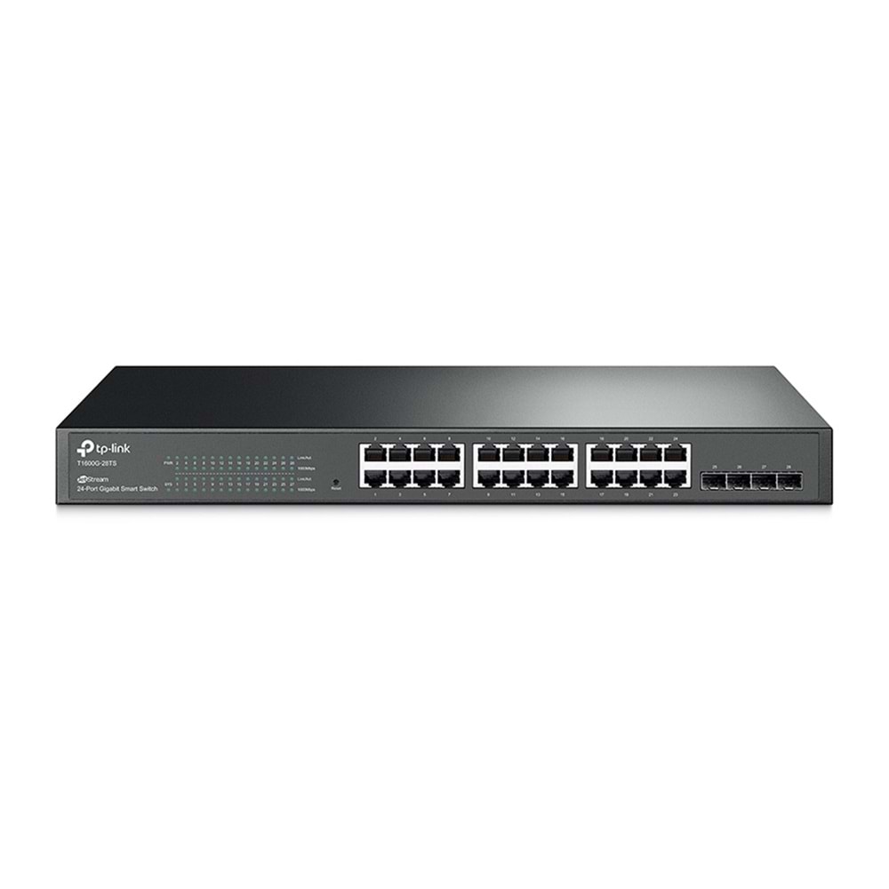 T1600G-28TS (TL-SG2424) JetStream 24-Port Gigabit Smart Switch (4 SFP Slotlu)