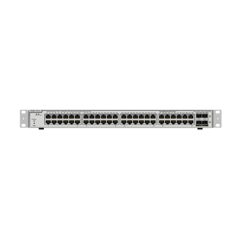 RG-NBS3200- 48GT4XS-P 48 x 10/100/1000 PoE+ Port | 4 x 10G SFP Switch