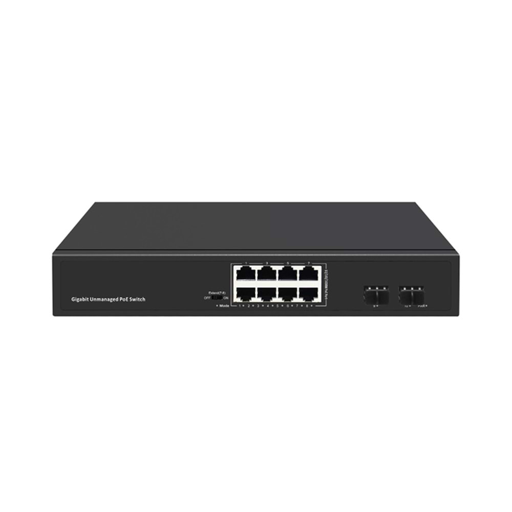 ODS-8P2S 8 Port 10/100/1000M PoE Switch + 2 SFP