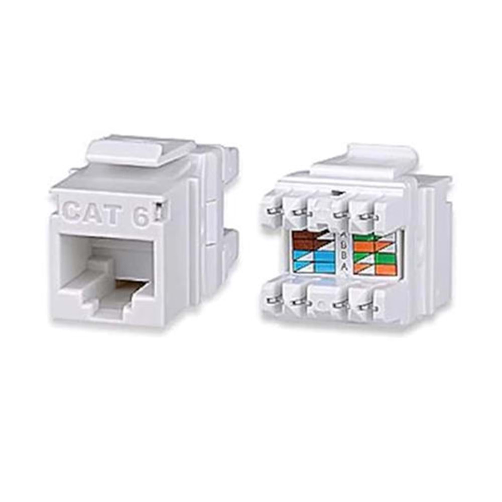 KJ-UC6-18044 Cat6 180° UTP Keystone Jack