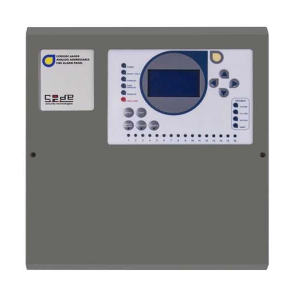 AA-504-4 - Adresli Yangın Paneli (4 Loop Kartı Takılabilir)