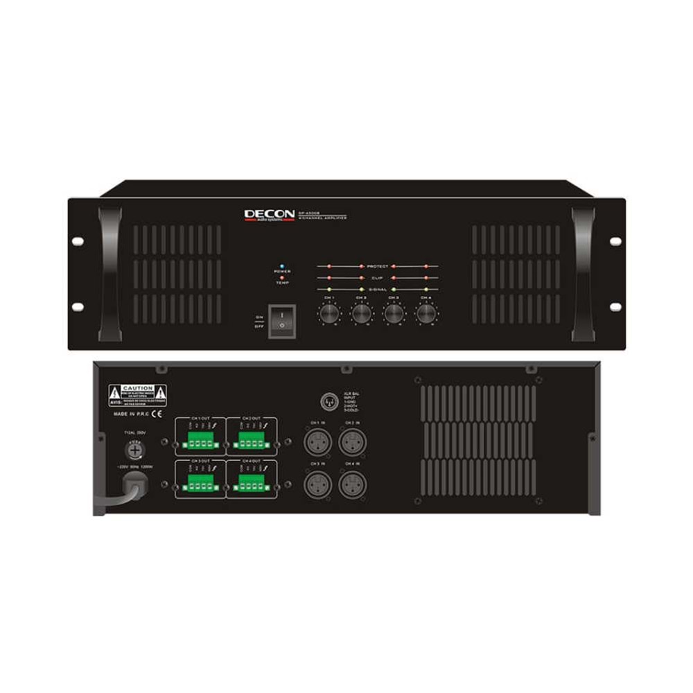 DP-4300B DECON 4 KANALLI 4*300 W POWER ANFİ