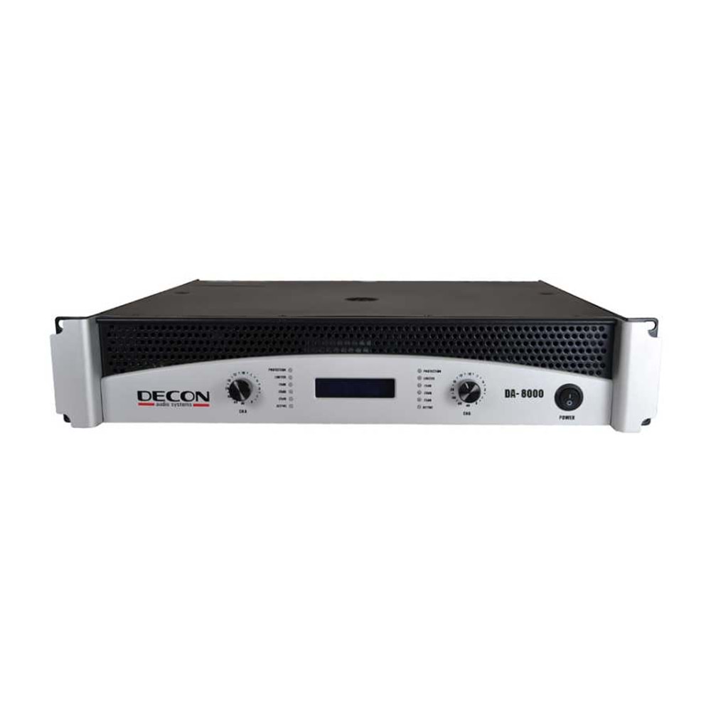 DA-8000 DECON POWER AMPLIFIER 2X800W/8OHM, 2X1300W/4 OHM