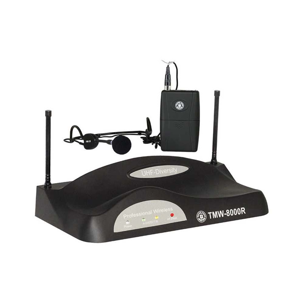 TMW-8000LHTSGT TOPP PRO UHF TEK KANAL, 1XHEADSET- 1X LAVALIER MİK.