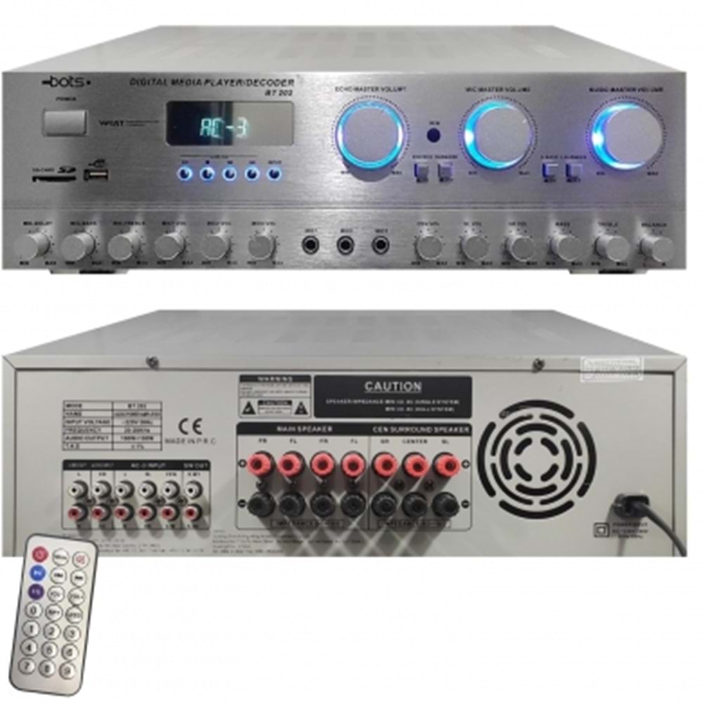 WA-505S WESTA STEREO MIXER AMFİ GÜMÜŞ