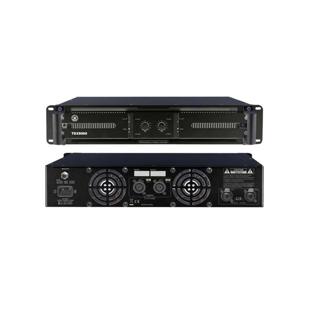 TDX 8000 TOPP PRO 2x2000/4 ohm POWER AMFI