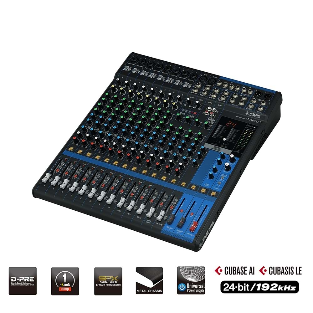 MG16XU Yamaha 16 Kanal Deck Mixer