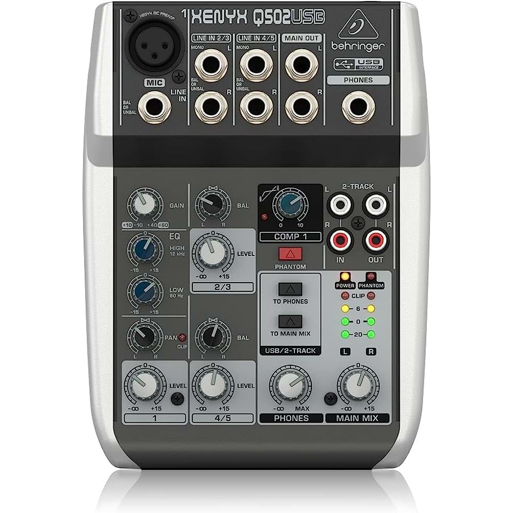 XENYX Q502USB 5 Kanal USB Deck Mikser