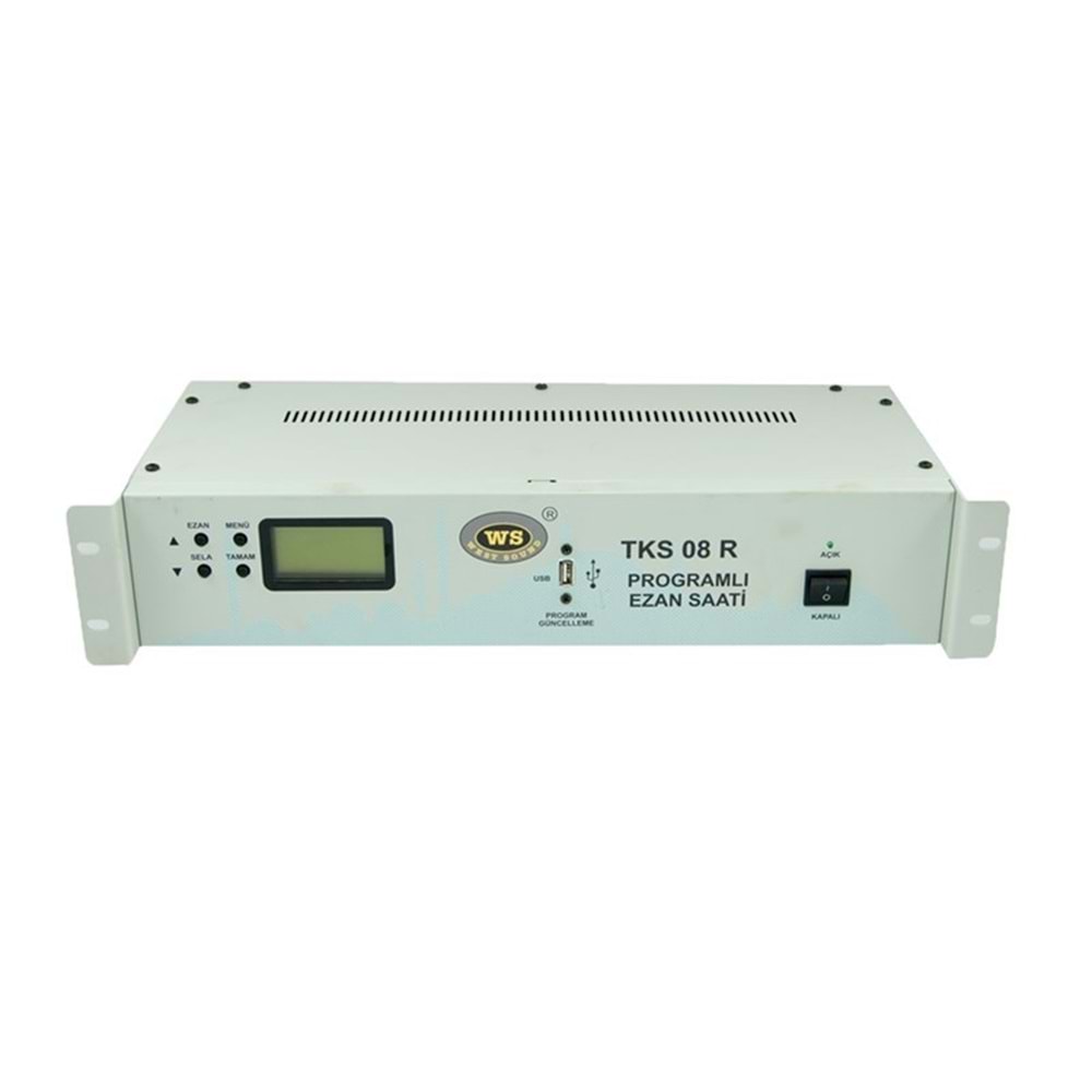 TKS 08 R V2 Programlı Ezan Saati (Rack Tipi)